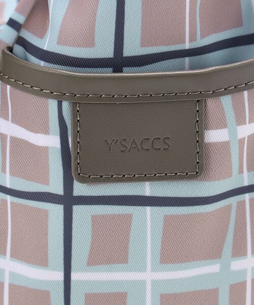 Y'SACCS / イザック トートバッグ | ドローイングチェック2WAYミニトート | 詳細7