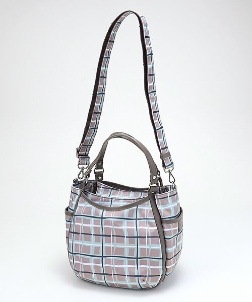 Y'SACCS / イザック トートバッグ | ドローイングチェック2WAYミニトート | 詳細8