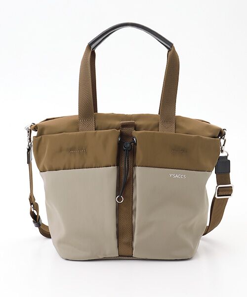 Y'SACCS / イザック トートバッグ | ドローストリング コンビカラー2WAYトート | 詳細1