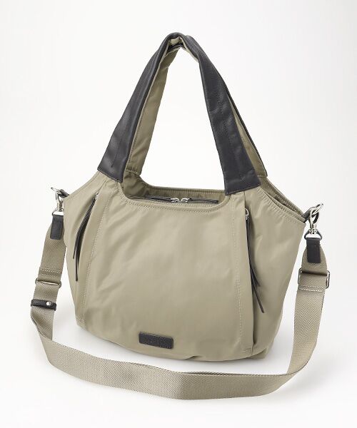 Y'SACCS/イザック ふんわりラウンド2WAYトート Mサイズ グレージュ FREE Y'SACCS/イザック ふんわりラウンド2WAYトート Mサイズ グレージュ FREE