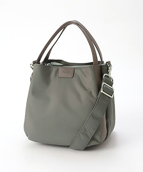 Y'SACCS / イザック トートバッグ | スクエアすっきりトート SSサイズ（ダークグレージュ）