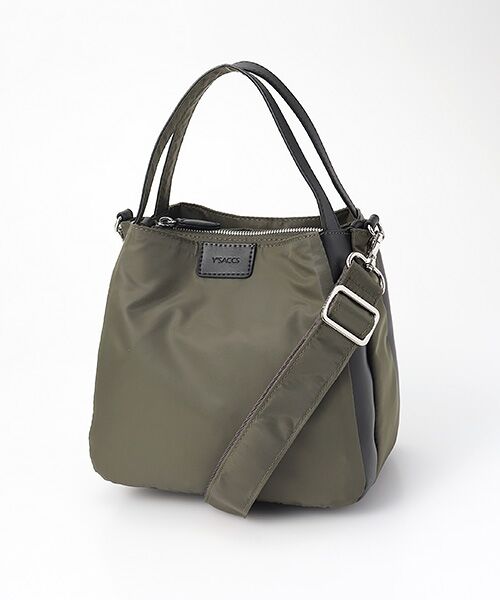 Y'SACCS/イザック スクエアすっきりトート SSサイズ カーキ FREE Y'SACCS/イザック スクエアすっきりトート SSサイズ カーキ FREE