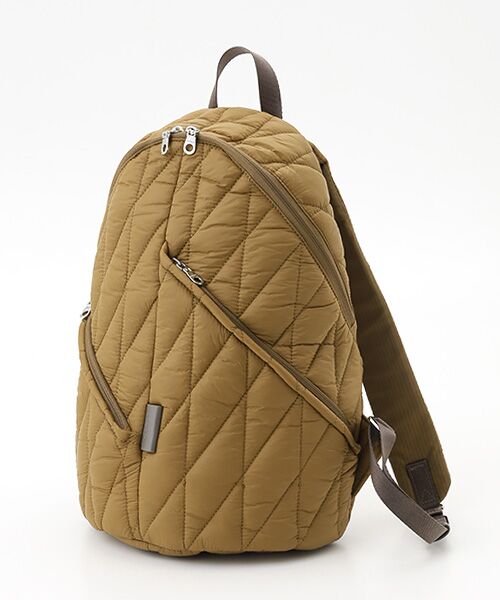 Y'SACCS/イザック バイアスキルトリュック イエロー FREE Y'SACCS/イザック バイアスキルトリュック イエロー FREE