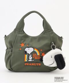Y'SACCS / イザック トートバッグ | SNOOPYデザイン サイドギャザー2wayトート　Sサイズ(レインボー）
