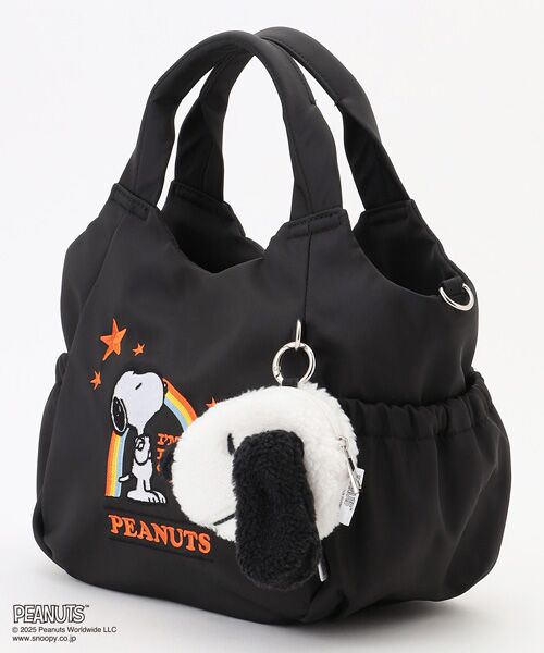 Y'SACCS / イザック トートバッグ | SNOOPYデザイン サイドギャザー2wayトート　Sサイズ(レインボー） | 詳細1