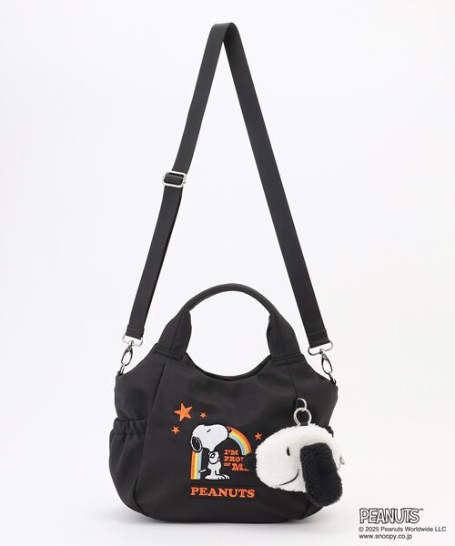 Y'SACCS / イザック トートバッグ | SNOOPYデザイン サイドギャザー2wayトート　Sサイズ(レインボー） | 詳細4