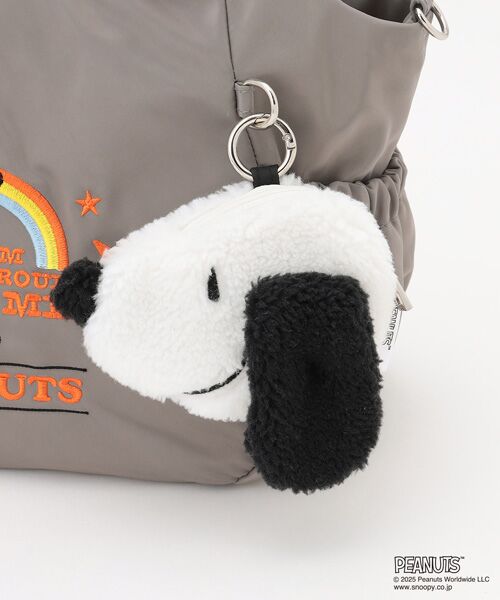 Y'SACCS / イザック トートバッグ | SNOOPYデザイン サイドギャザー2wayトート　Sサイズ(レインボー） | 詳細12