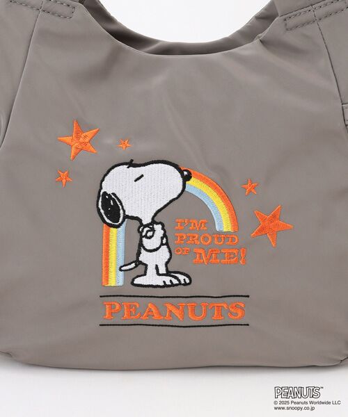 Y'SACCS / イザック トートバッグ | SNOOPYデザイン サイドギャザー2wayトート　Sサイズ(レインボー） | 詳細14