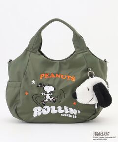 Y'SACCS / イザック トートバッグ | SNOOPYデザイン サイドギャザー2wayトート　Mサイズ(スケートボード）