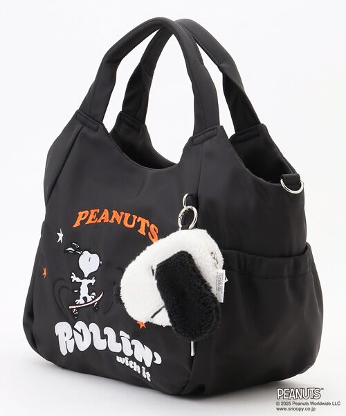 Y'SACCS / イザック トートバッグ | SNOOPYデザイン サイドギャザー2wayトート　Mサイズ(スケートボード） | 詳細1