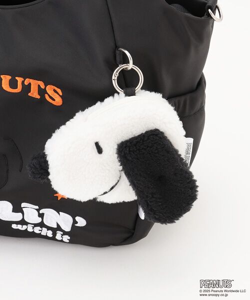 Y'SACCS / イザック トートバッグ | SNOOPYデザイン サイドギャザー2wayトート　Mサイズ(スケートボード） | 詳細3