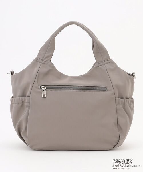 Y'SACCS / イザック トートバッグ | SNOOPYデザイン サイドギャザー2wayトート　Mサイズ(スケートボード） | 詳細11