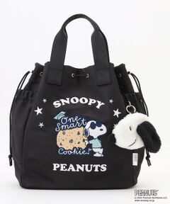 Y'SACCS / イザック トートバッグ | SNOOPYデザイン 2way巾着トート(クッキー）