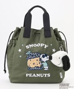 Y'SACCS / イザック トートバッグ | SNOOPYデザイン 2way巾着トート(クッキー）
