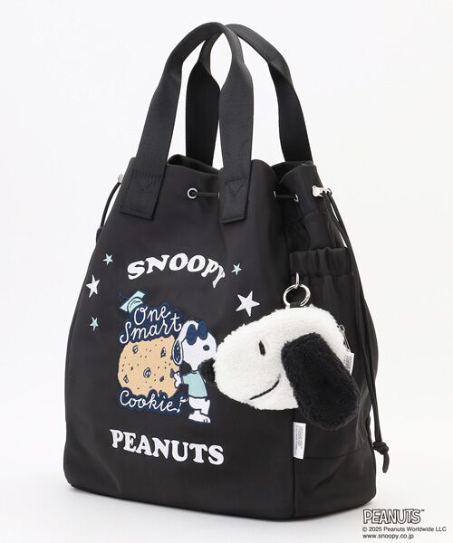 Y'SACCS / イザック トートバッグ | SNOOPYデザイン 2way巾着トート(クッキー） | 詳細1