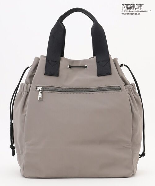 Y'SACCS / イザック トートバッグ | SNOOPYデザイン 2way巾着トート(クッキー） | 詳細11