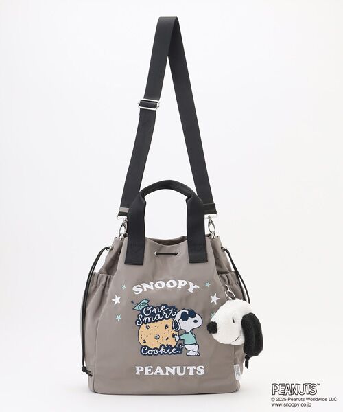 Y'SACCS / イザック トートバッグ | SNOOPYデザイン 2way巾着トート(クッキー） | 詳細13