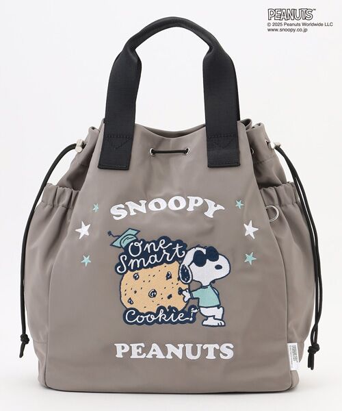 Y'SACCS / イザック トートバッグ | SNOOPYデザイン 2way巾着トート(クッキー） | 詳細14