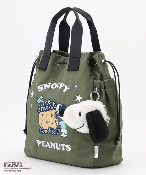 Y'SACCS / イザック トートバッグ | SNOOPYデザイン 2way巾着トート(クッキー） | 詳細18
