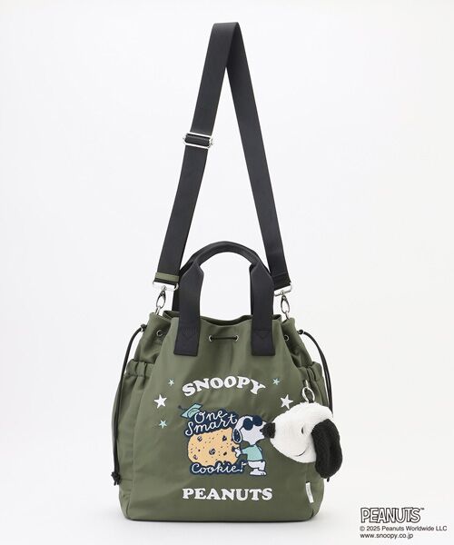 Y'SACCS / イザック トートバッグ | SNOOPYデザイン 2way巾着トート(クッキー） | 詳細21