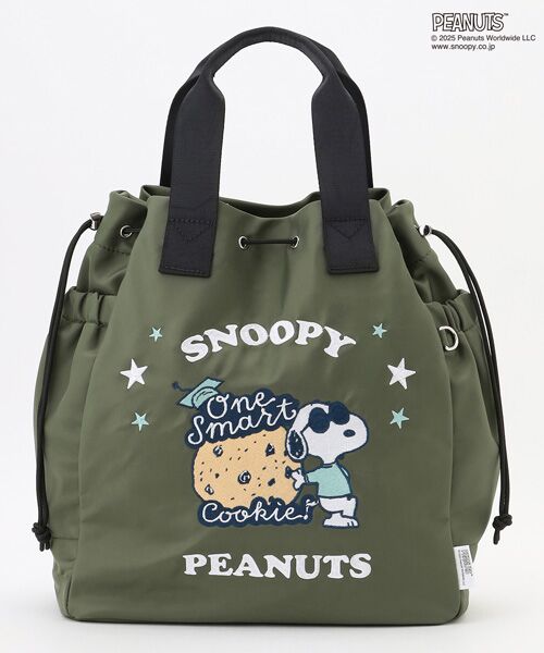 Y'SACCS / イザック トートバッグ | SNOOPYデザイン 2way巾着トート(クッキー） | 詳細22