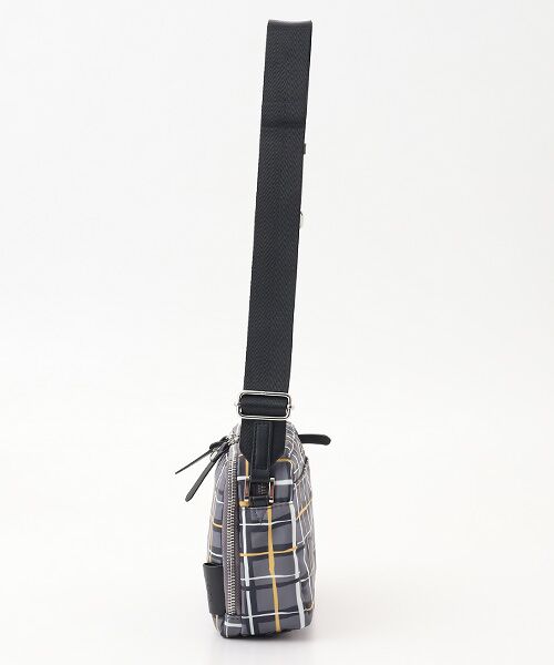 Y'SACCS / イザック ショルダーバッグ | ドローイングチェック撥水ショルダーバッグ | 詳細2