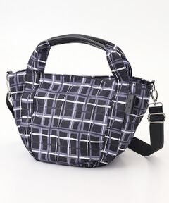 Y'SACCS / イザック トートバッグ | ドローイングチェック撥水2WAYトートバッグ