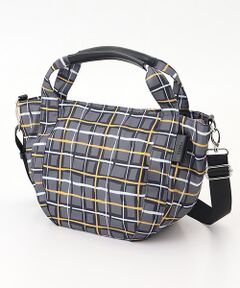 Y'SACCS / イザック トートバッグ | ドローイングチェック撥水2WAYトートバッグ