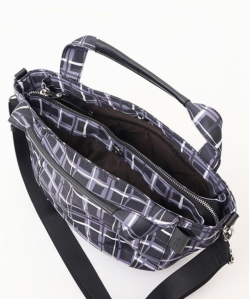 Y'SACCS / イザック トートバッグ | ドローイングチェック撥水2WAYトートバッグ | 詳細5