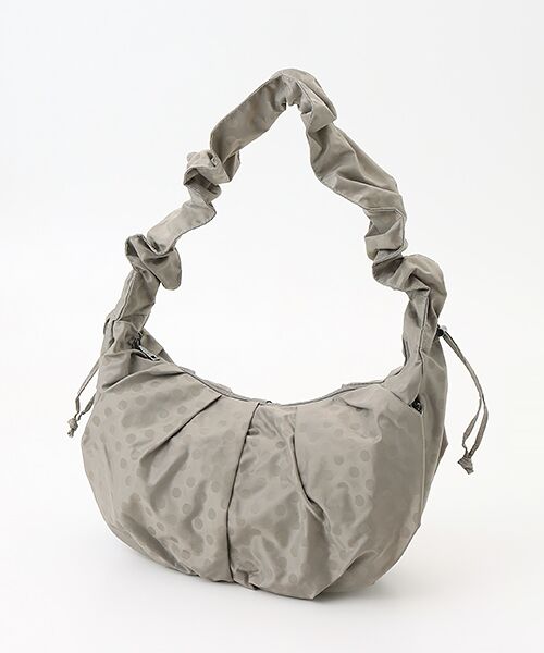 Y'SACCS / イザック ショルダーバッグ | ドットジャカードショルダーバッグ（ライトグレー）