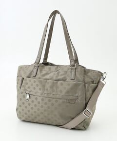 Y'SACCS / イザック トートバッグ | はっ水ドットジャガードポーチ付きトートバッグ