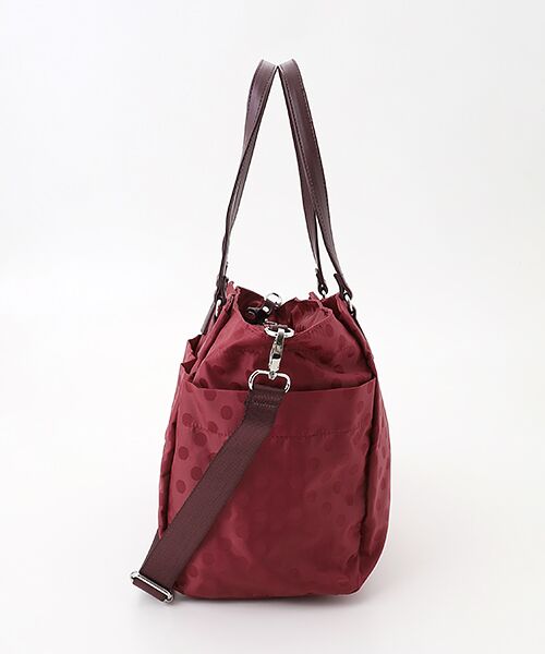 Y'SACCS / イザック トートバッグ | はっ水ドットジャガードポーチ付きトートバッグ | 詳細3