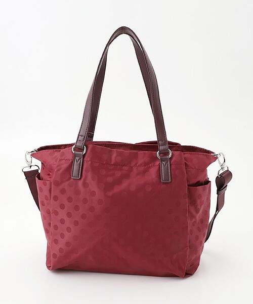 Y'SACCS / イザック トートバッグ | はっ水ドットジャガードポーチ付きトートバッグ | 詳細4