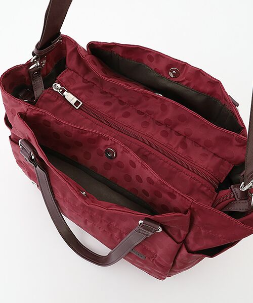 Y'SACCS / イザック トートバッグ | はっ水ドットジャガードポーチ付きトートバッグ | 詳細6