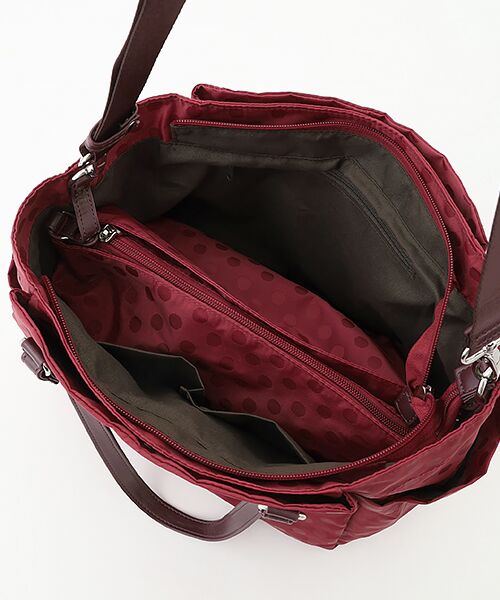 Y'SACCS / イザック トートバッグ | はっ水ドットジャガードポーチ付きトートバッグ | 詳細7