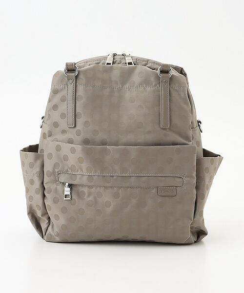 Y'SACCS / イザック リュック・バックパック | はっ水ドットジャガードポーチ付きリュックサック | 詳細2