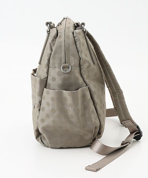 Y'SACCS / イザック リュック・バックパック | はっ水ドットジャガードポーチ付きリュックサック | 詳細3
