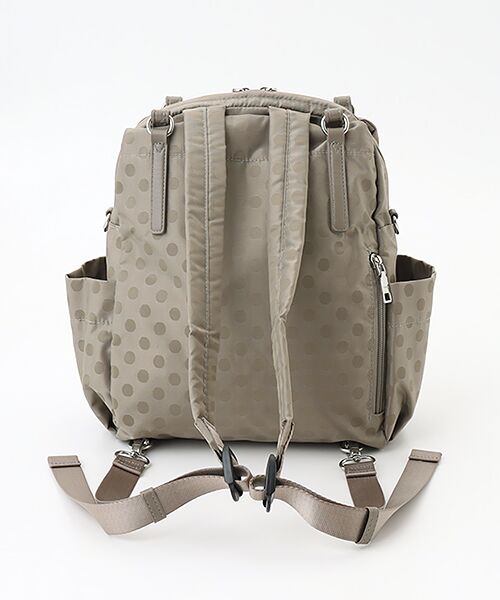 Y'SACCS / イザック リュック・バックパック | はっ水ドットジャガードポーチ付きリュックサック | 詳細4