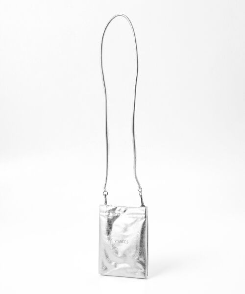Y'SACCS / イザック ショルダーバッグ | PVCメタリックショルダーバッグ（シルバー）