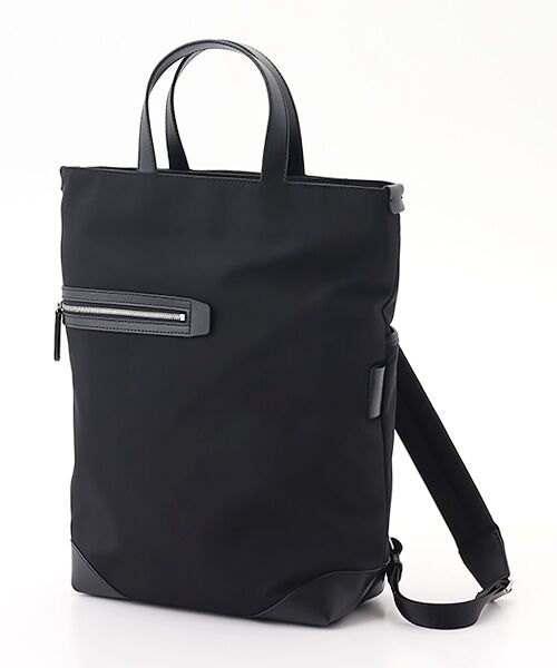 Y'SACCS / イザック リュック・バックパック | アシメファスナーポケットリュック（ブラック）