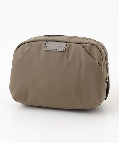 Y'SACCS / イザック ポーチ | 【ナイロンタフタ】トラベルポーチ（ダークグレージュ）