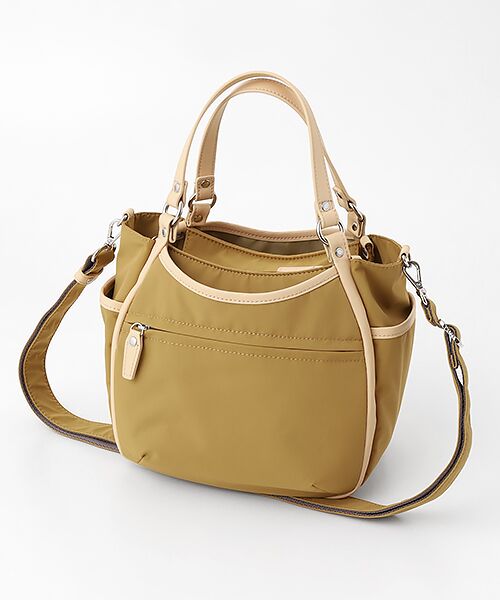 Y'SACCS / イザック ショルダーバッグ | タスランナイロン2WAYショルダーバッグ（マスタード）