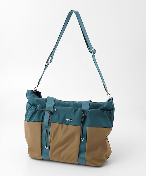 Y'SACCS / イザック トートバッグ | ドローストリング コンビカラービッグトート | 詳細9