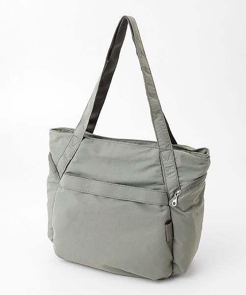 Y'SACCS / イザック トートバッグ | リップストップナイロントート（グレージュ）