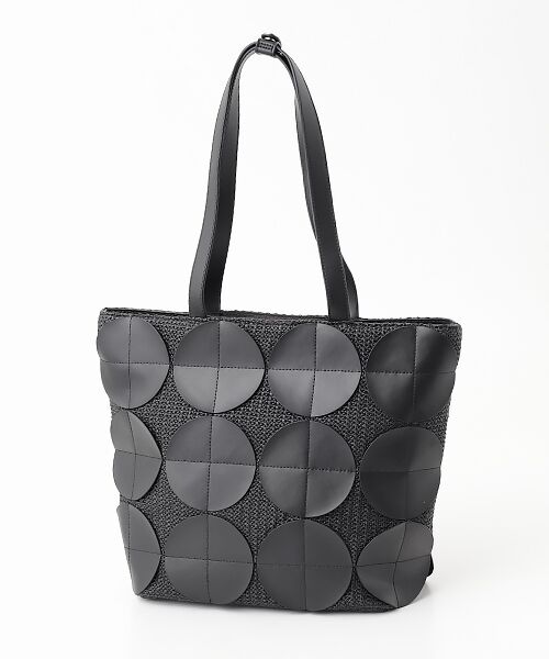 Y'SACCS / イザック トートバッグ | サークルパッチトートバッグ（ブラック）