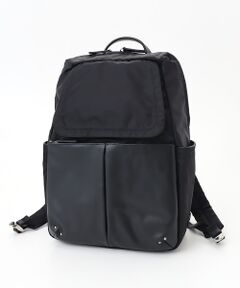 Y'SACCS / イザック リュック・バックパック | NEWナイロン×レザーコンビシリーズ　前ポケットラージリュックサック