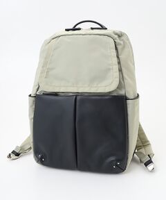 Y'SACCS / イザック リュック・バックパック | NEWナイロン×レザーコンビシリーズ　前ポケットラージリュックサック