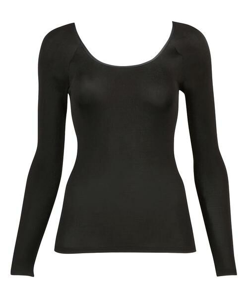 Yue/ユエ シルク100% トップス(長袖)(UJP303) BL M Yue/ユエ シルク100% トップス(長袖)(UJP303) BL M