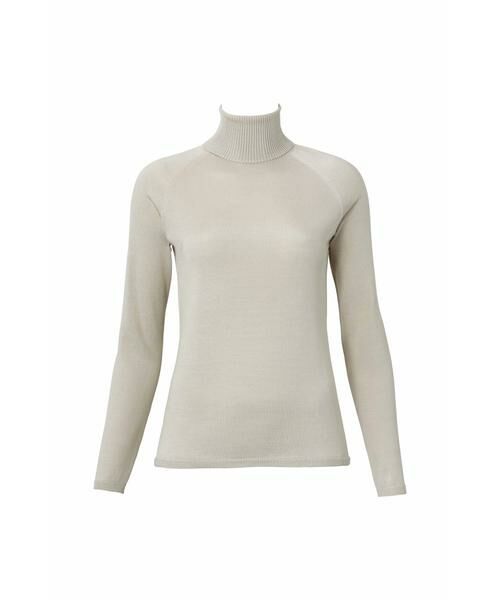 Yue/ユエ シルク100% トップス(10分袖)(UJP405) BE M Yue/ユエ シルク100% トップス(10分袖)(UJP405) BE M