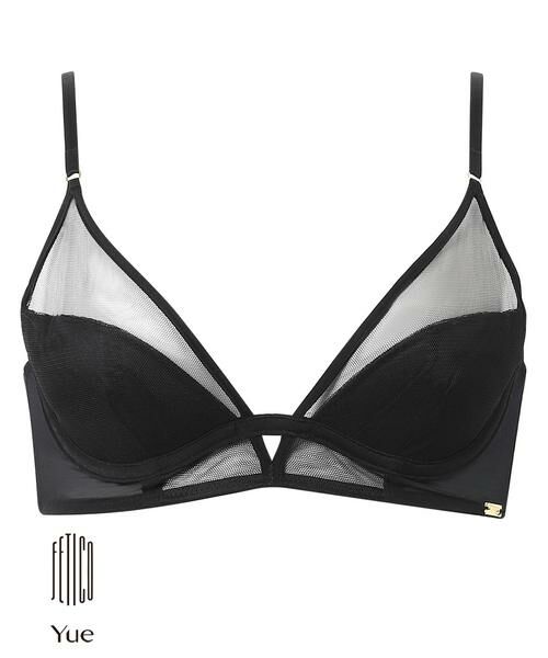 Yue / ユエ ブラ | 3/4カップブラ(BJP475)(BL)